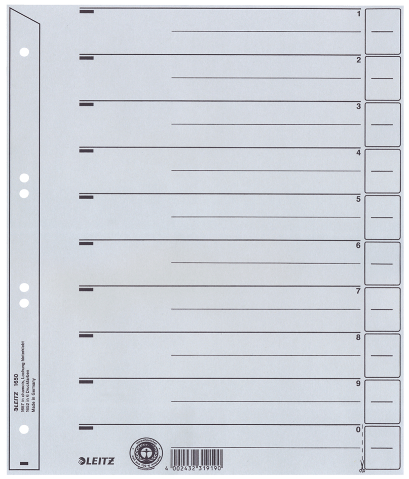 Intercalaires A4