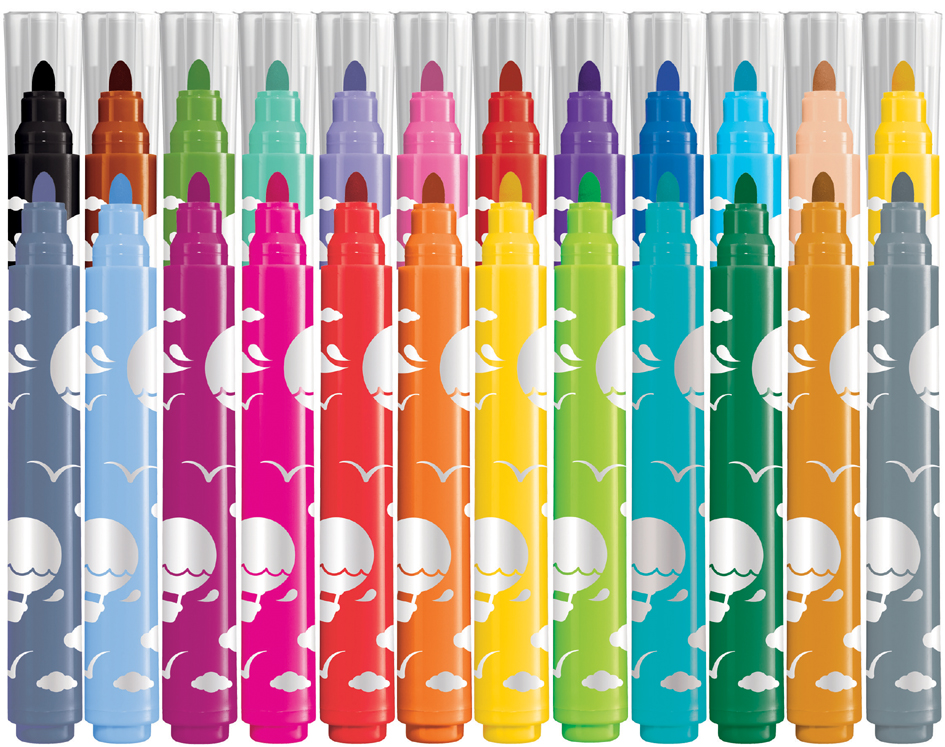 Mes premiers feutres COLOR'PEPS JUMBO, couleurs de 24