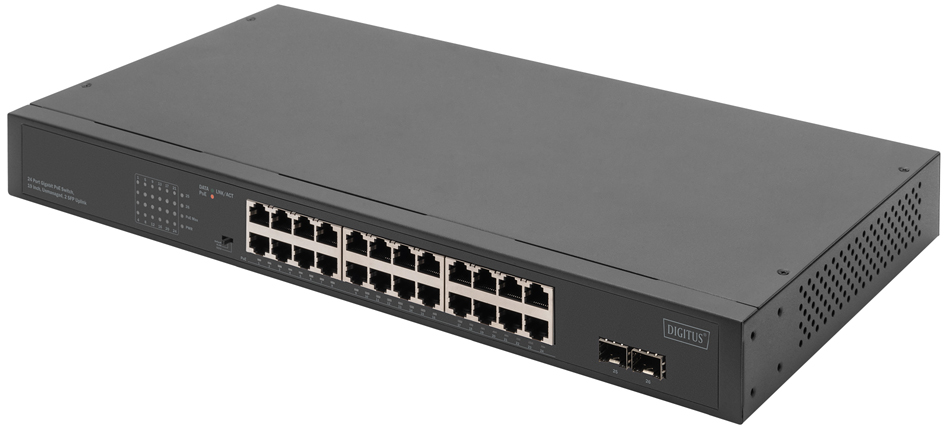 DIGITUS Commutateur réseau Gigabit 19', 24 ports