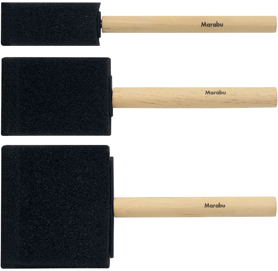 Marabu Pinceau en mousse, largeur: 25 mm