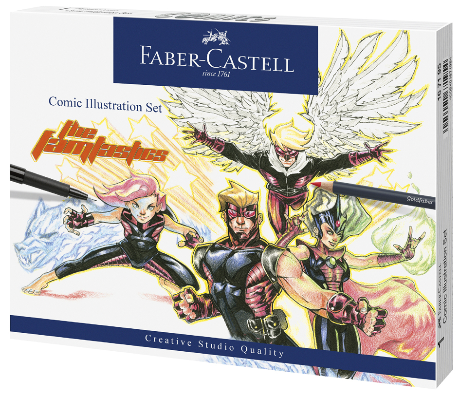 FABER-CASTELL Feutre PITT artist pen, kit Comic Illustration