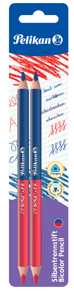 Crayons de couleur bicolores