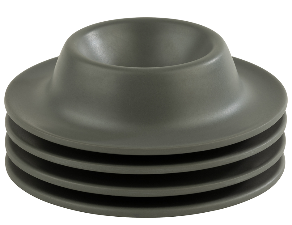 APS Coquetier EGGY, en mélamine, set de 4, gris