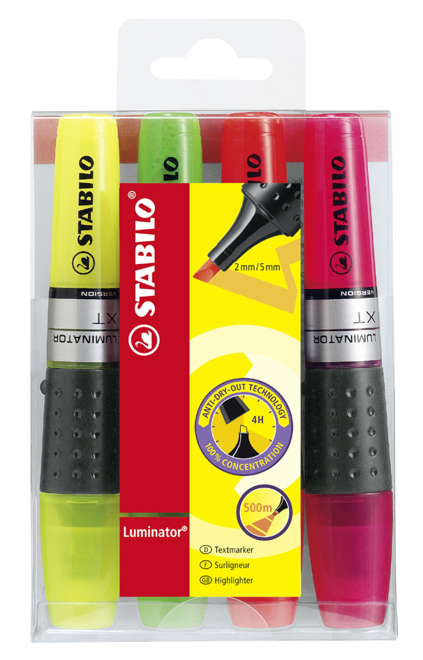 STABILO Surligneur LUMINATOR, étui en PET de 4