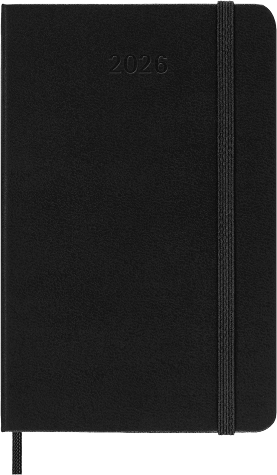 Calendrier journalier 2026, noir