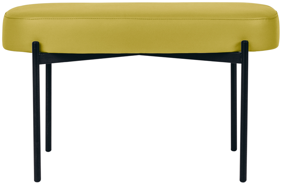 PAPERFLOW Banc oval GAIA, taille M, habillage similicuir