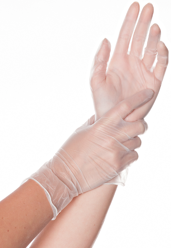 Gants jetables, vinyle