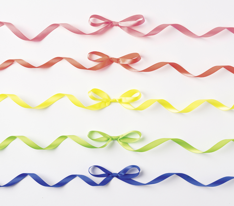 Set de rubans satin Fluo, couleurs