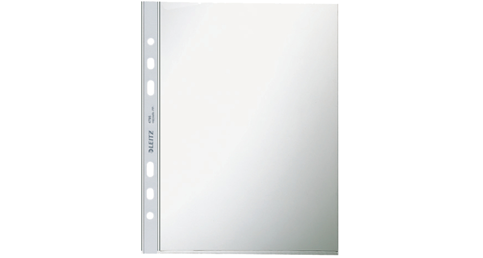 LEITZ Pochette perforée, format A5, PP, grainé, 0,08 mm,