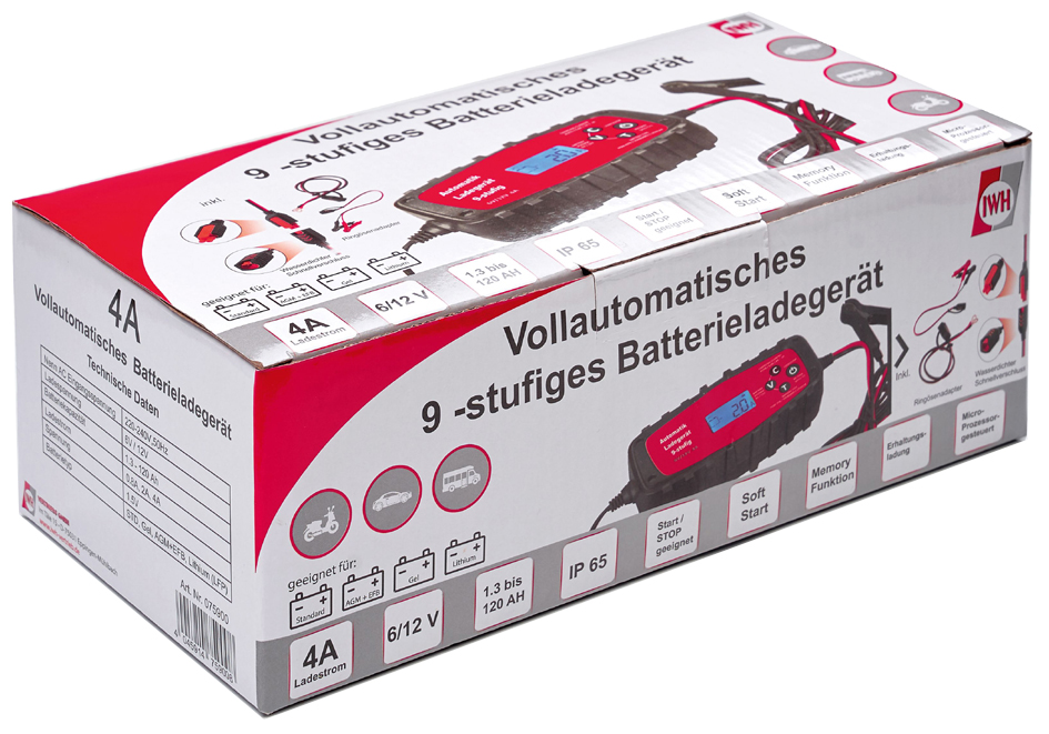 Chargeur de batterie pour voiture & moto, emballage