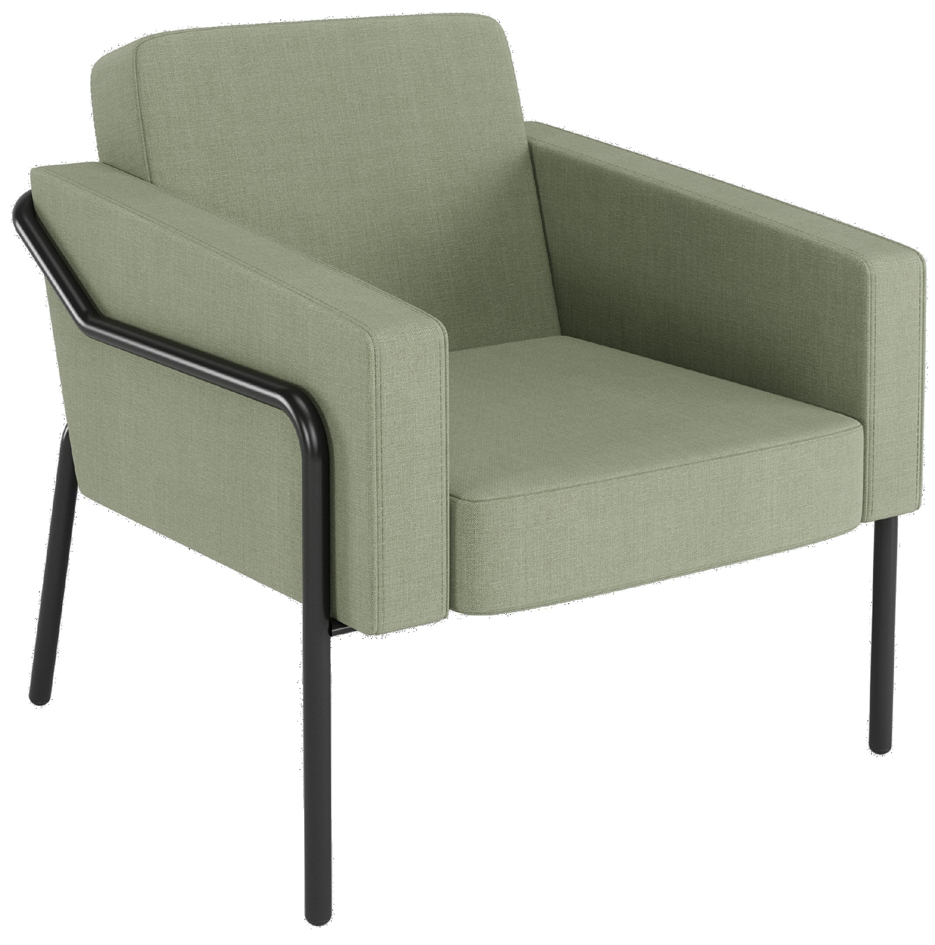 PAPERFLOW Fauteuil visiteur MEDSO KLASSIK L, tissu, vert