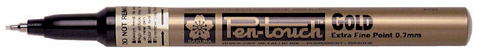 Marqueurs permanent, pointe fine