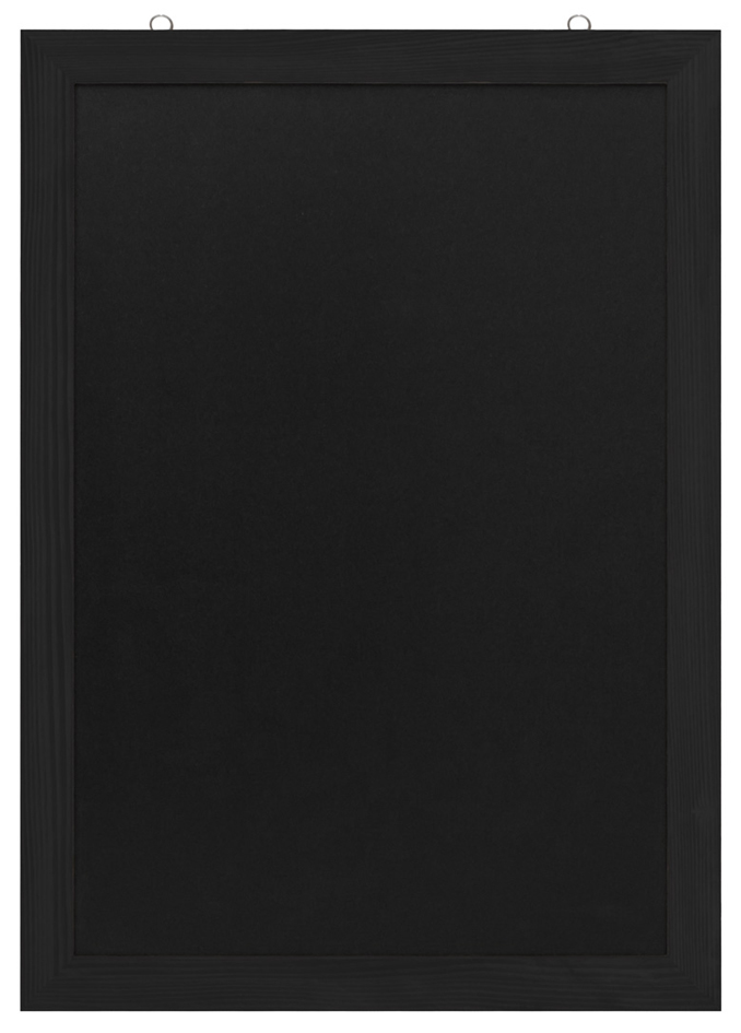 EUROPEL Ardoise avec cadre en bois, 420 x 600 mm, noir