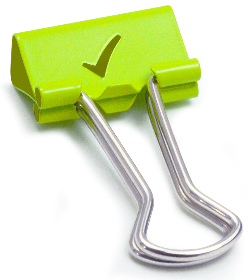 Pince double clip, vert