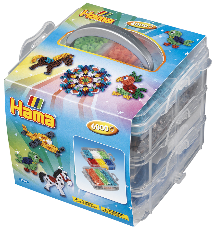 Hama Perles à repasser midi 'boîte de rangement neutre'