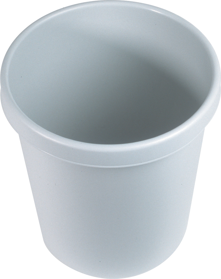 helit Corbeille à papier 'the german', 30 litres, PE, gris