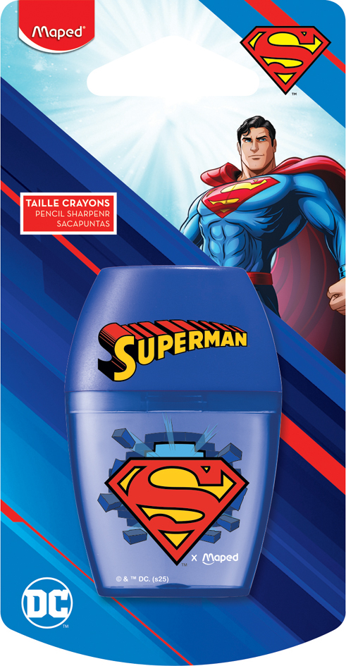 Maped Taille-crayons SUPERMAN, en plastique, bleu