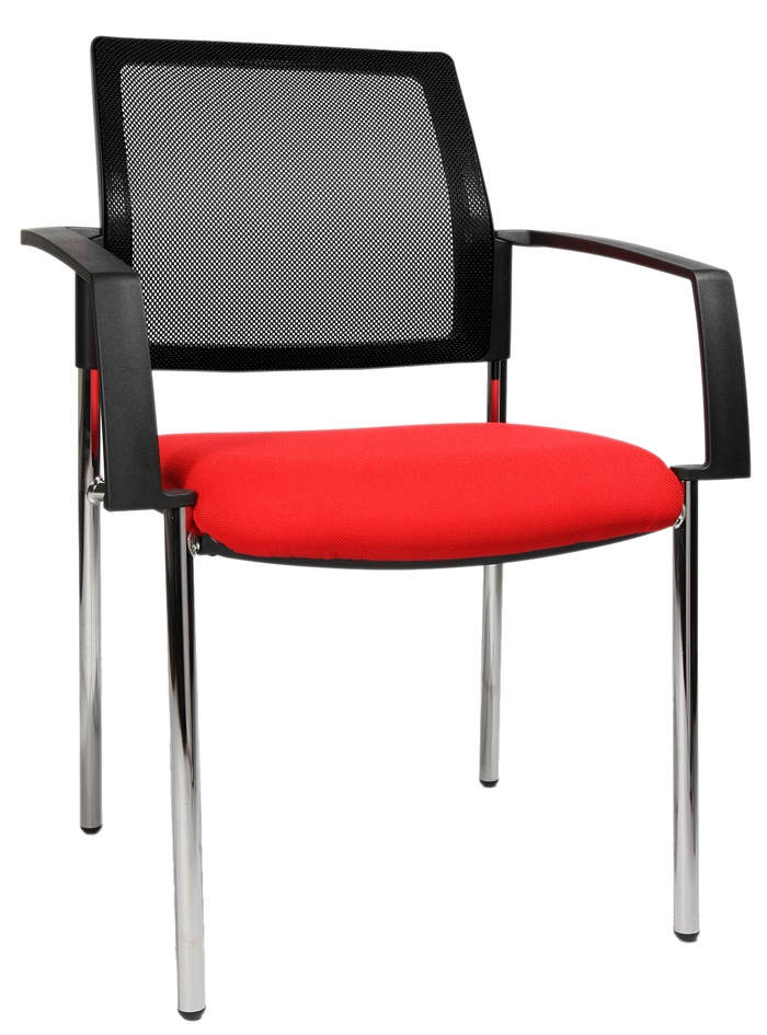 Topstar Chaise de bureau 'filet BtoB 10', rouge