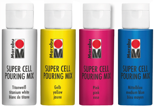 Super Cell Pouring Mix-Set GALAXY, couleurs
