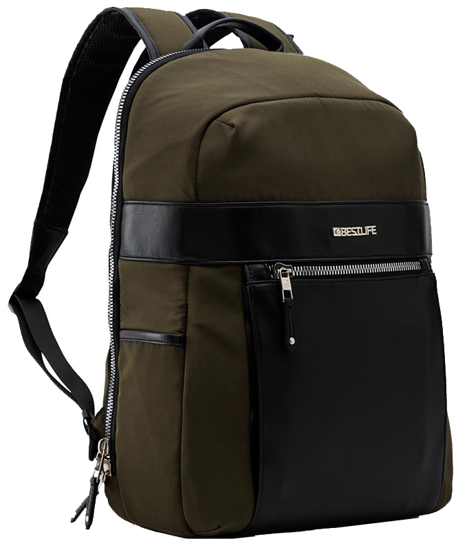BESTLIFE Business Sac à dos pour laptop 'ALYA', olive