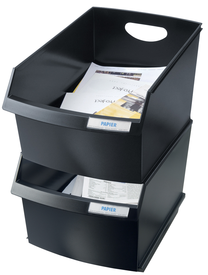 Corbeilles à papier, empilable,plastique
