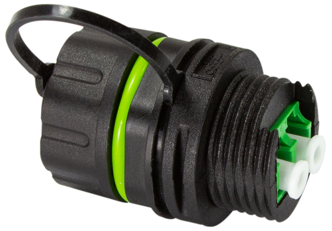 Coupleur à fibre optique avec bouchon de protection