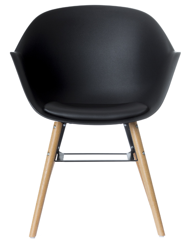 Chaise visiteur "WISEMAN", noir
