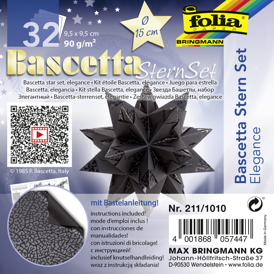 folia Feuilles de papier pliable étoile Bascetta Élégance