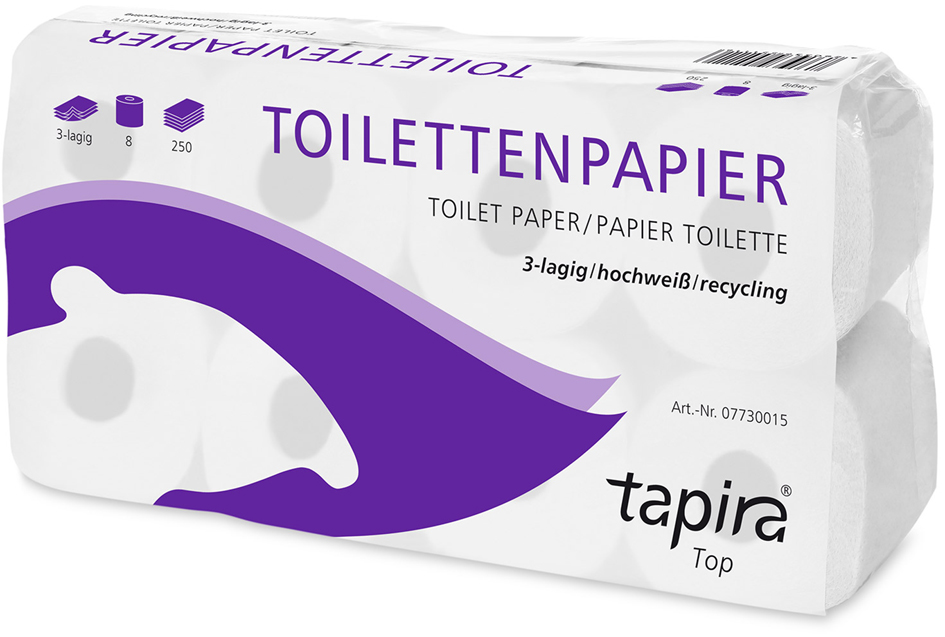 Papier toilette, emballage standard