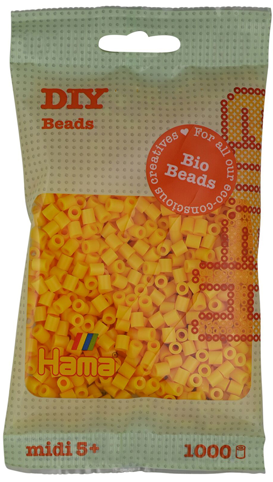 Hama Perles à repasser Bio midi, sachet, jaune