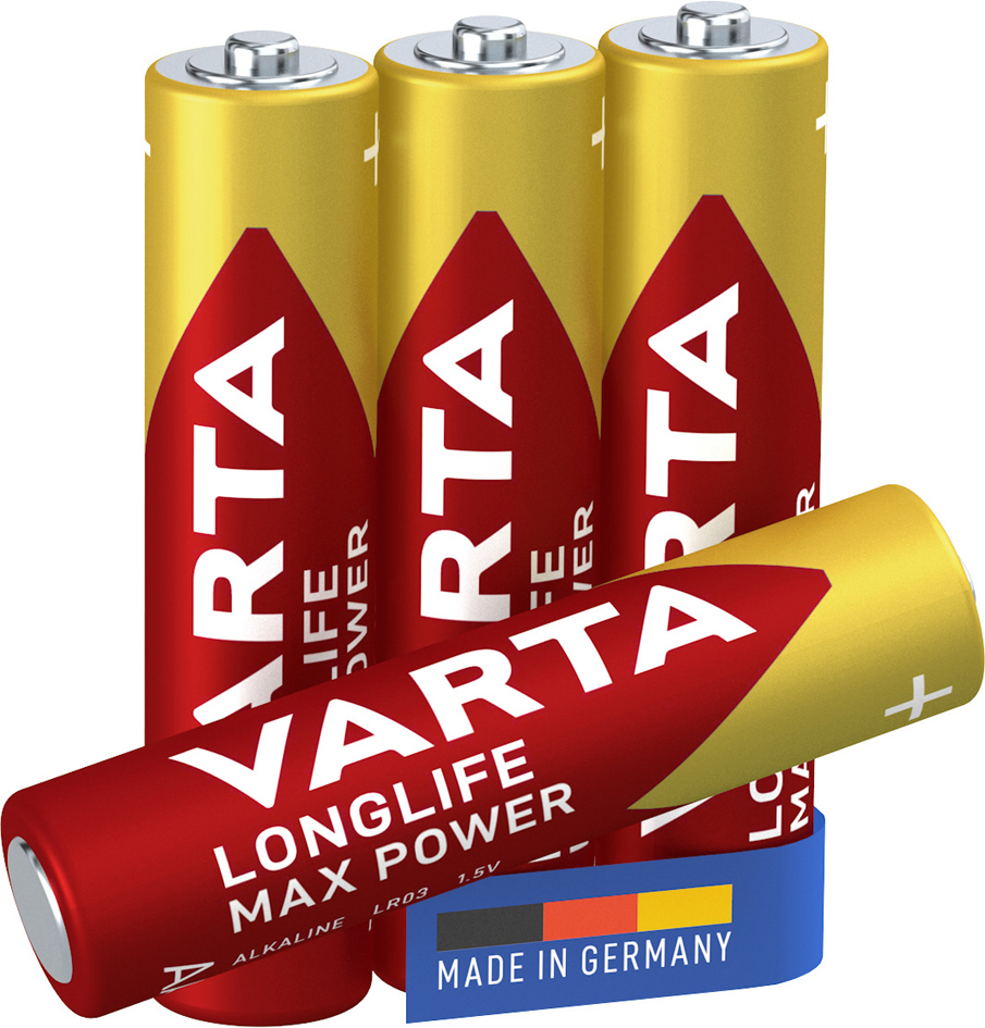 VARTA Pile alcaline Longlife Max Power, Micro, (AAA)