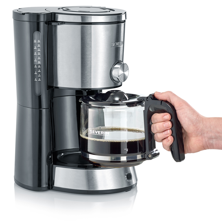 Fermeture anti-gouttes pour enlever la verseuse pendant la préparation du café