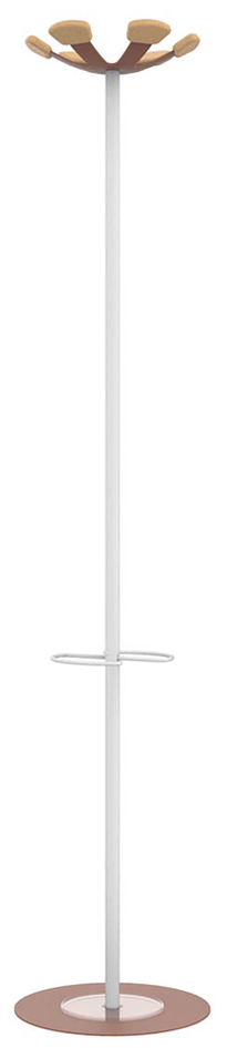 UNiLUX Portemanteau AURORA, hauteur: 1.680 mm, blanc/rouge