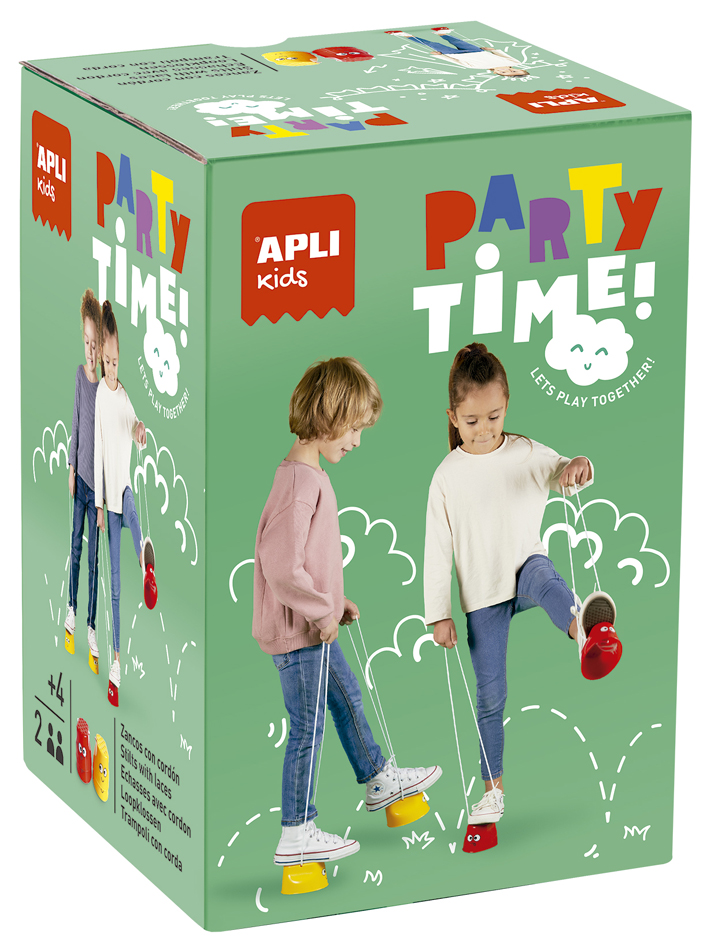 Echasses avec cordon pour enfants PARTY TIME, emballage