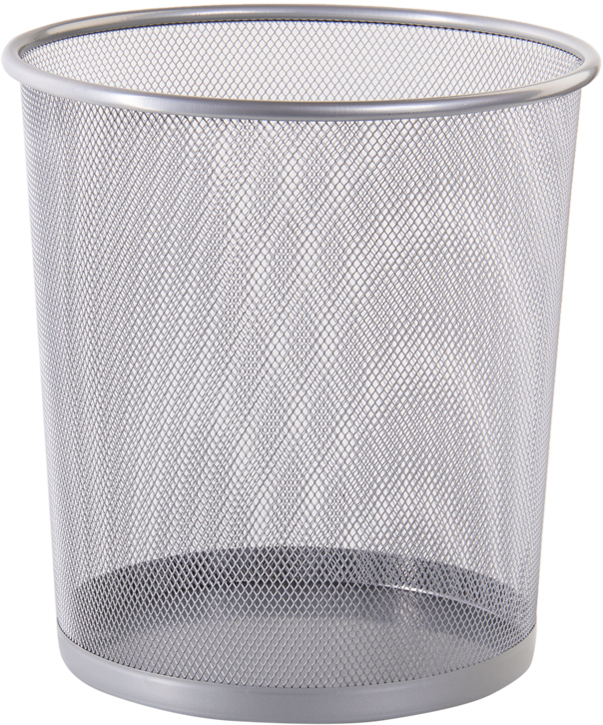 WESTCOTT Corbeille, en fils métalliques, 12,3 L, argent