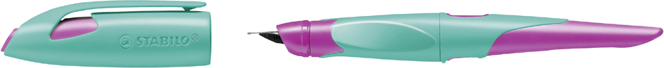 STABILO Stylo plume EASYbirdy R, droitiers, turquoise/rose