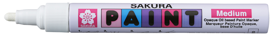 SAKURA Marqueur permanent Paint Marker moyen, blanc