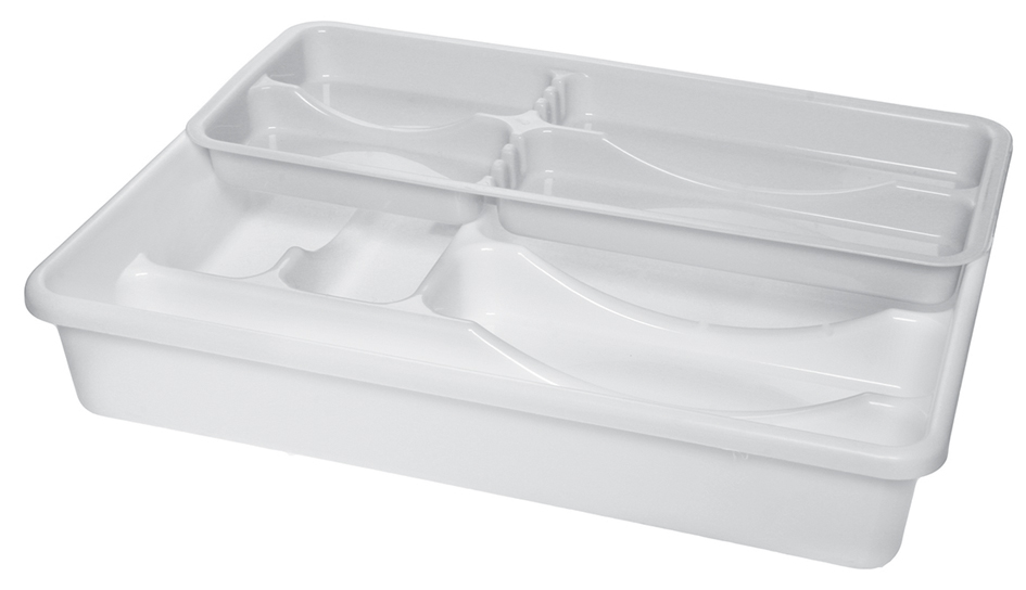 plast team Range-couverts 'Double', blanc