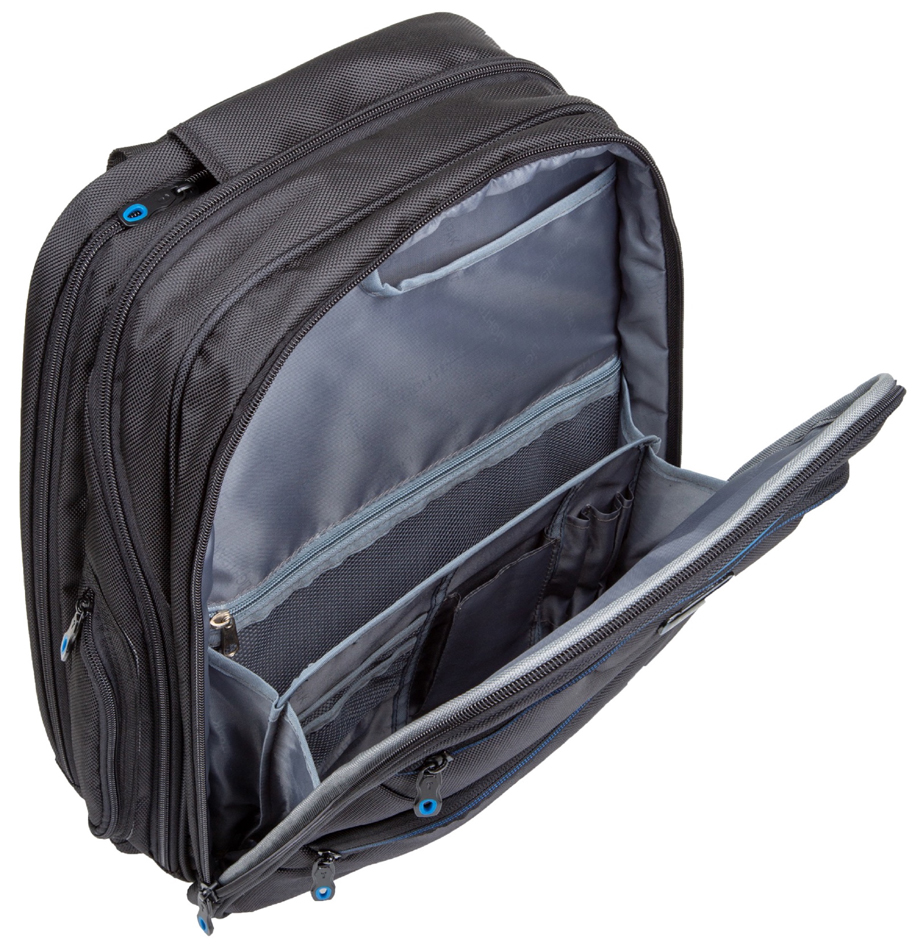 Sac à dos pour laptop "ECHO", ouvert