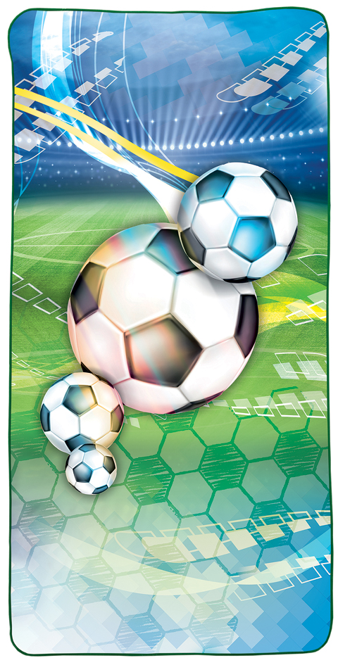 ROTH Serviette de bain pour enfants 'Football'