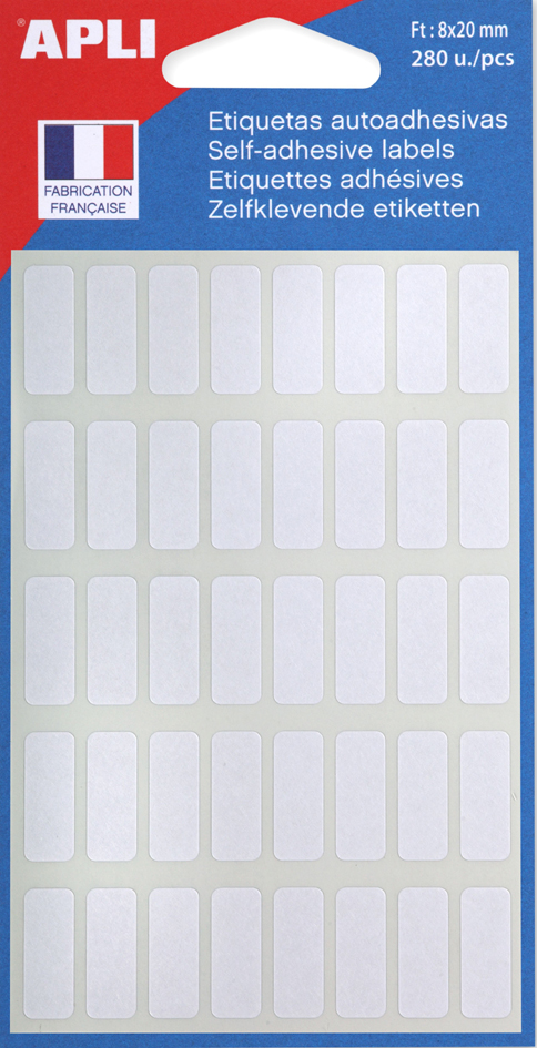 APLI Etiquette multi-usage, 12 x 18 mm, blanc