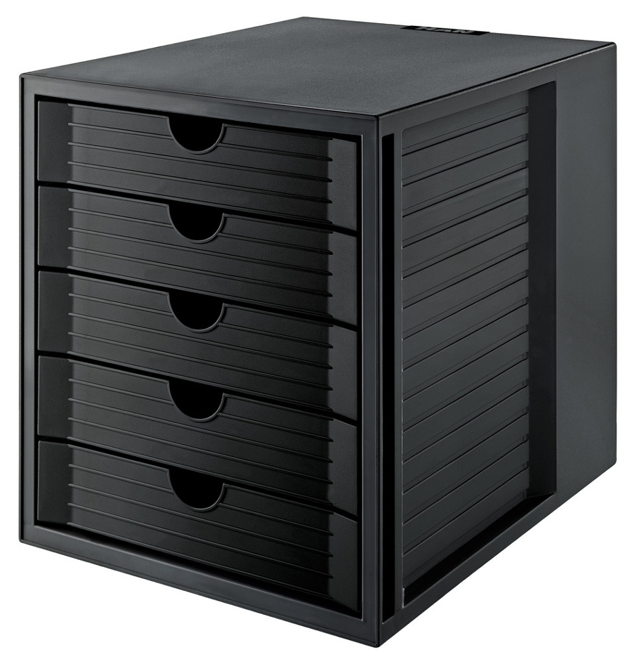 HAN Module de classement SYSTEM BOX KARMA, 5 tiroirs, noir