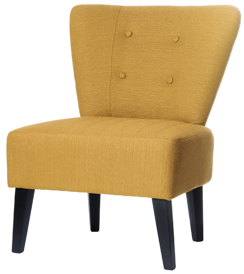 PAPERFLOW Fauteuil visiteur 'Brighton', safran / noir