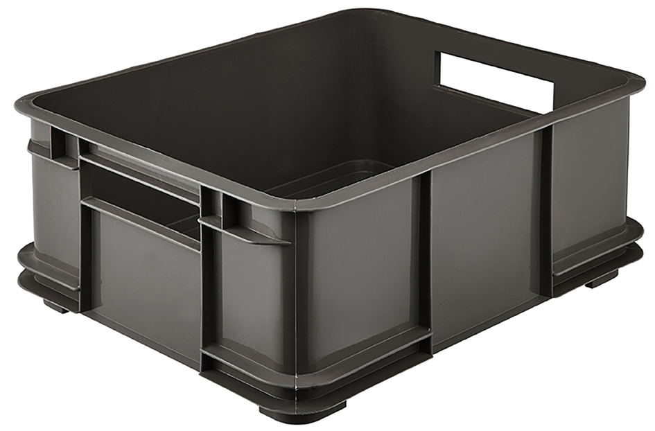 keeeper Caisse de rangement Euro-Box L 'bruno eco', graphite