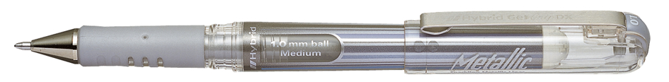 Pentel Stylo roller à encre gel K230M, argent