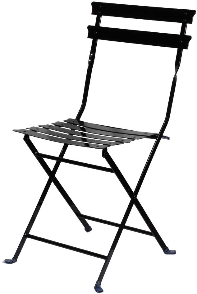 PAPERFLOW Chaise pliante d'extérieur EDEN, set de 2, noir
