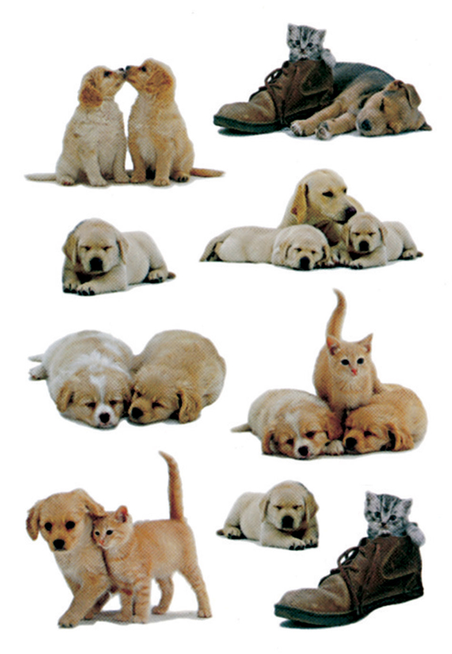 HERMA Autocollants DECOR 'Chiots'