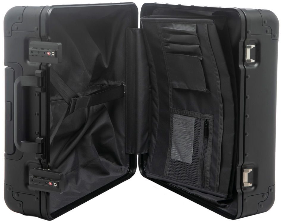 ALUMAXX Valise de voyage Overnight, en aluminium, argent aluminium (L)420 x (P)225 x (H)440 mm argent