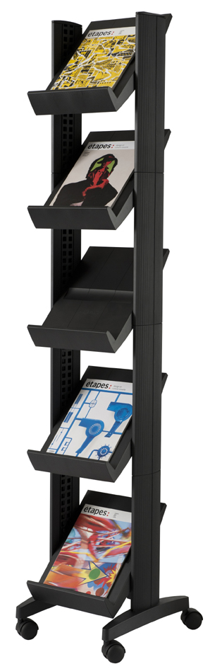PAPERFLOW Porte-prospectus Corner easyDisplays, noir