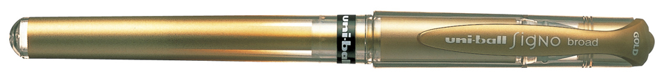 uni-ball Stylo roller à encre gel SIGNO broad UM153, or